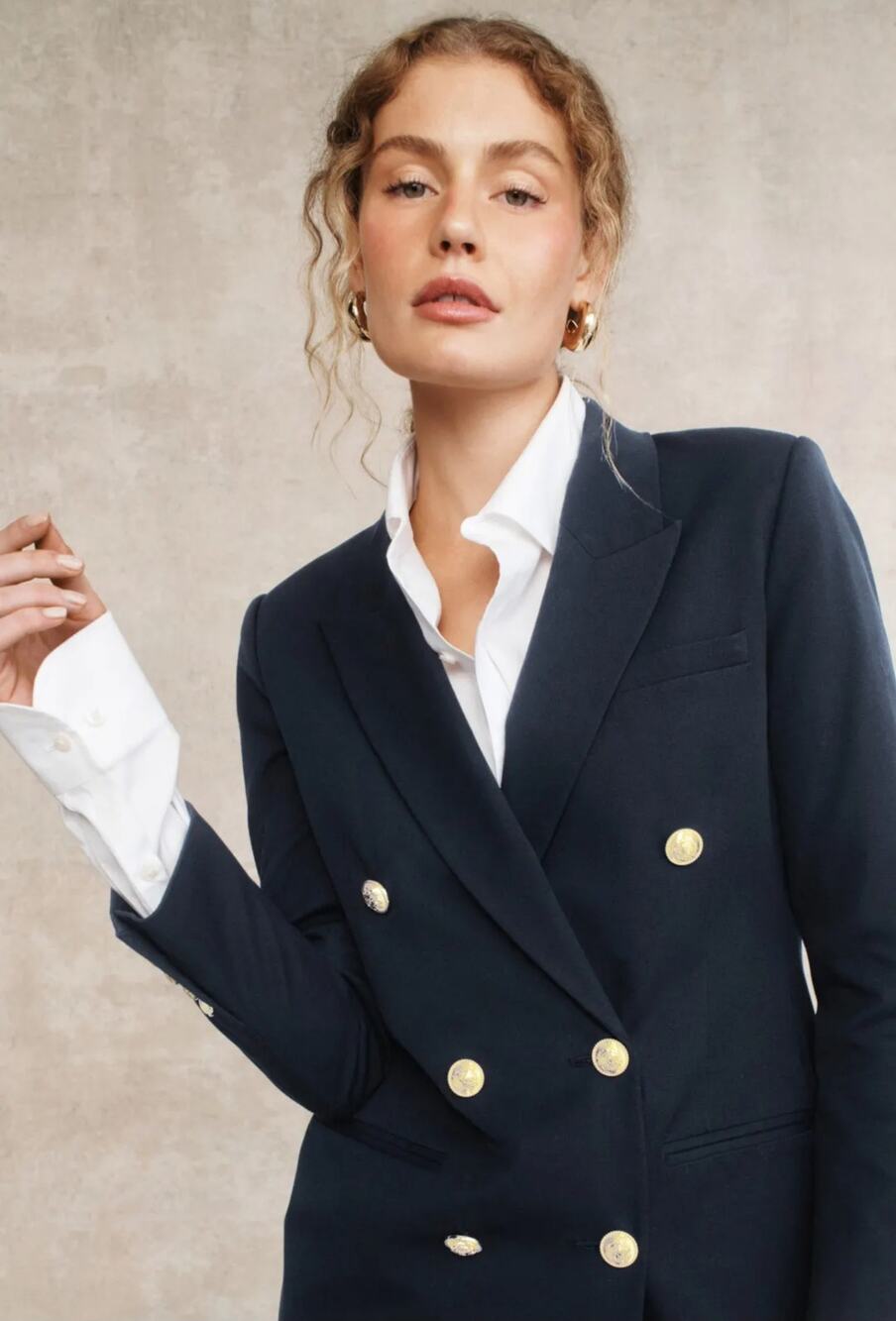 Derek Lam 10 Crosby Navy Walter Blazer Women Size 4